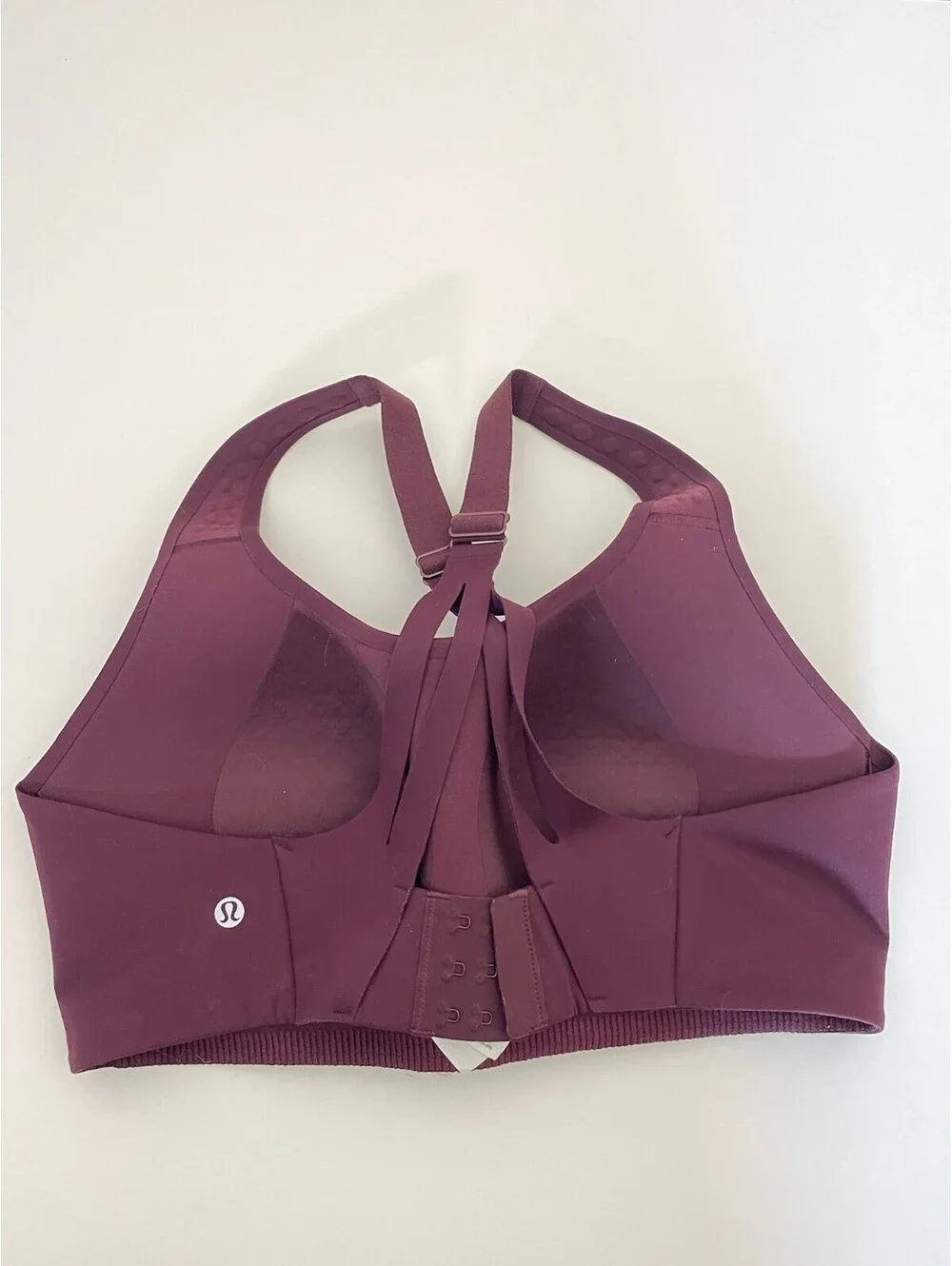 Lululemon AirSupport High Support Bra Cassis Red Merlot Size 38D GUC